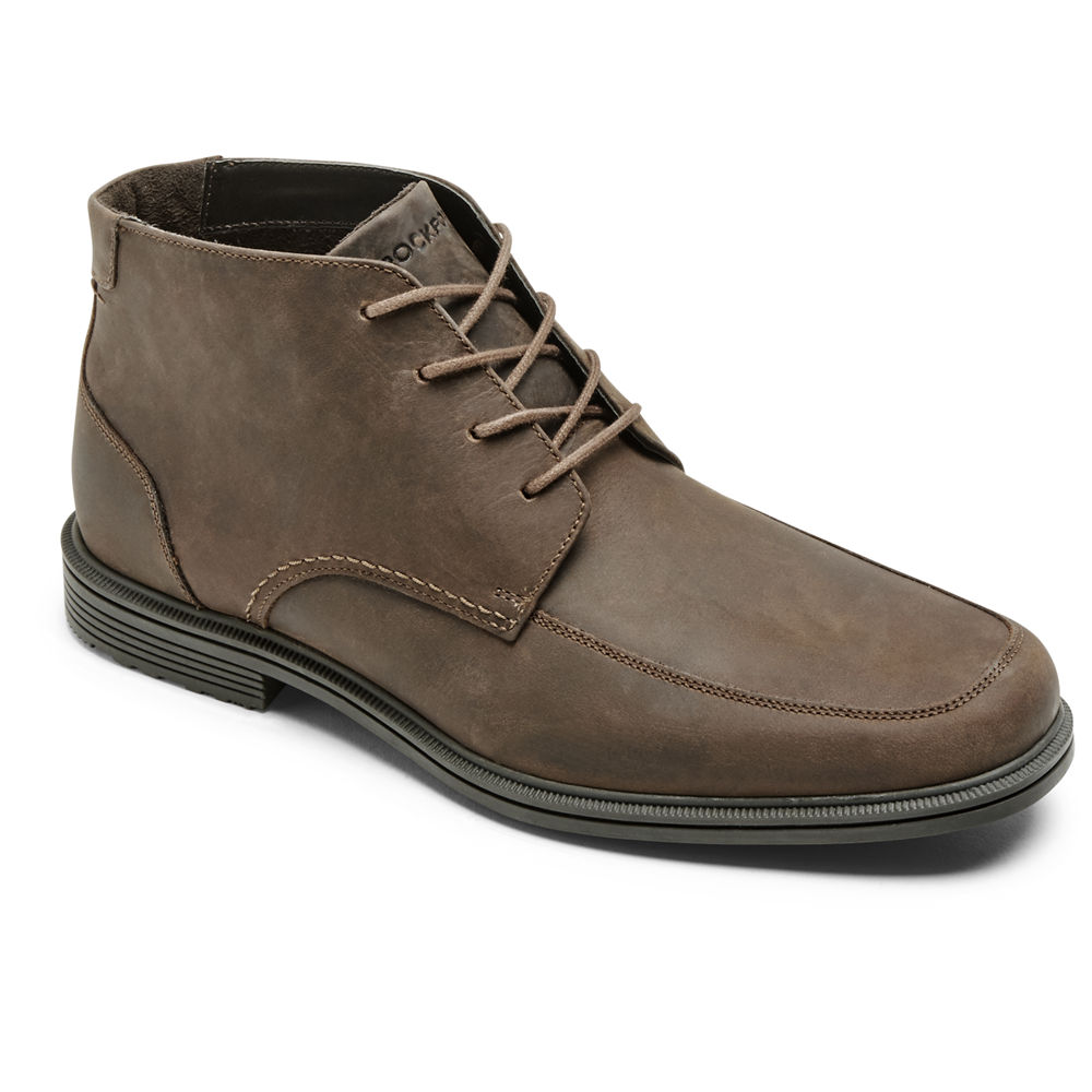 ロック ポート ト ブーツ メンズ ブラウン - Taylor Waterproof Chukka - IXQ751249